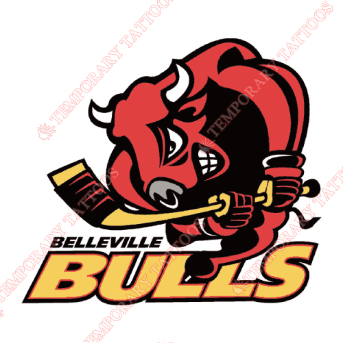 Belleville Bulls Customize Temporary Tattoos Stickers NO.7320